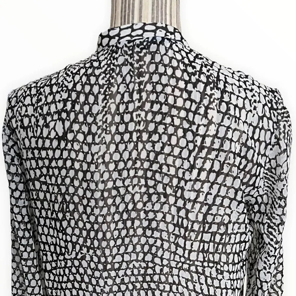 ARMANI EXCHANGE | Black | Printed Long Sleeve Shirt - Picture 8 of 9